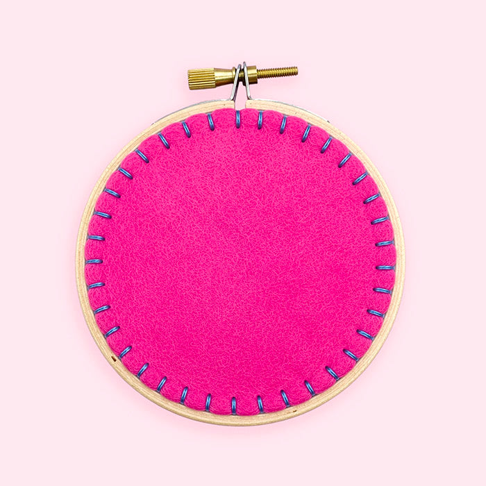 How to Back an Embroidery Hoop with Felt