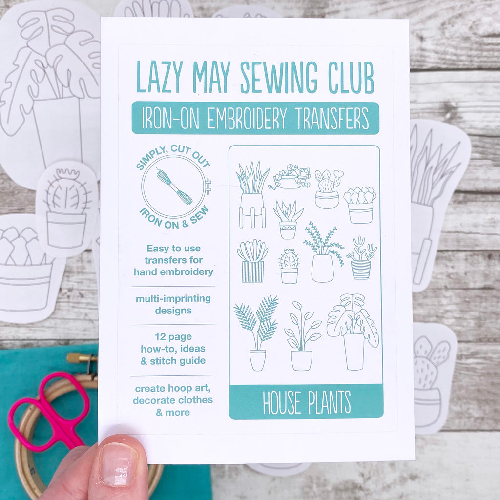 Iron On Embroidery Transfers - Lazy May Embroidery