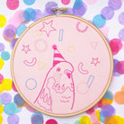 Party Budgie: Modern Embroidery Kit - Lazy May Embroidery
