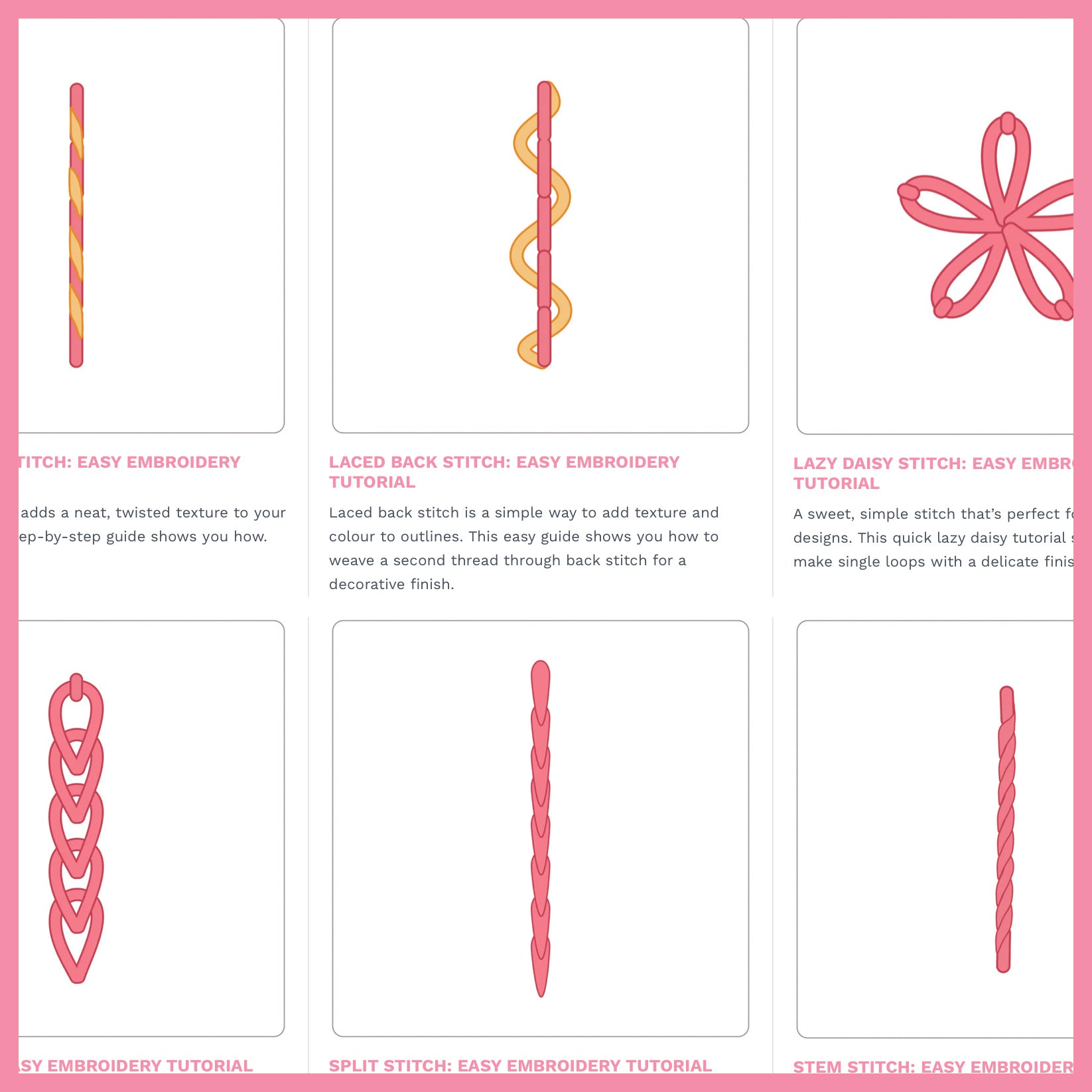 A Quick Introduction to Embroidery Stitches for Beginners