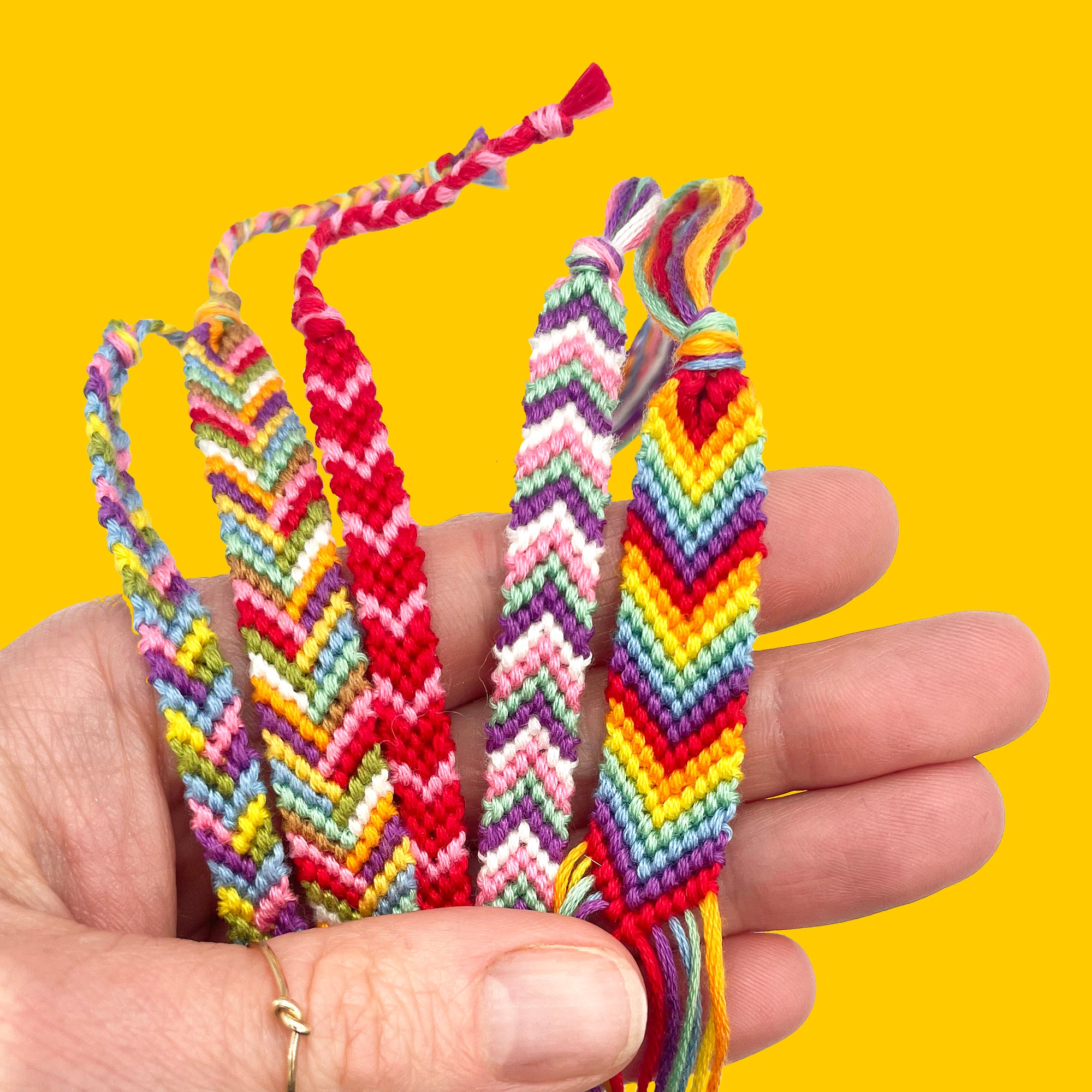 Diy Bracelets Rainbow String Bracelet Patterns Bracelets Patterns
