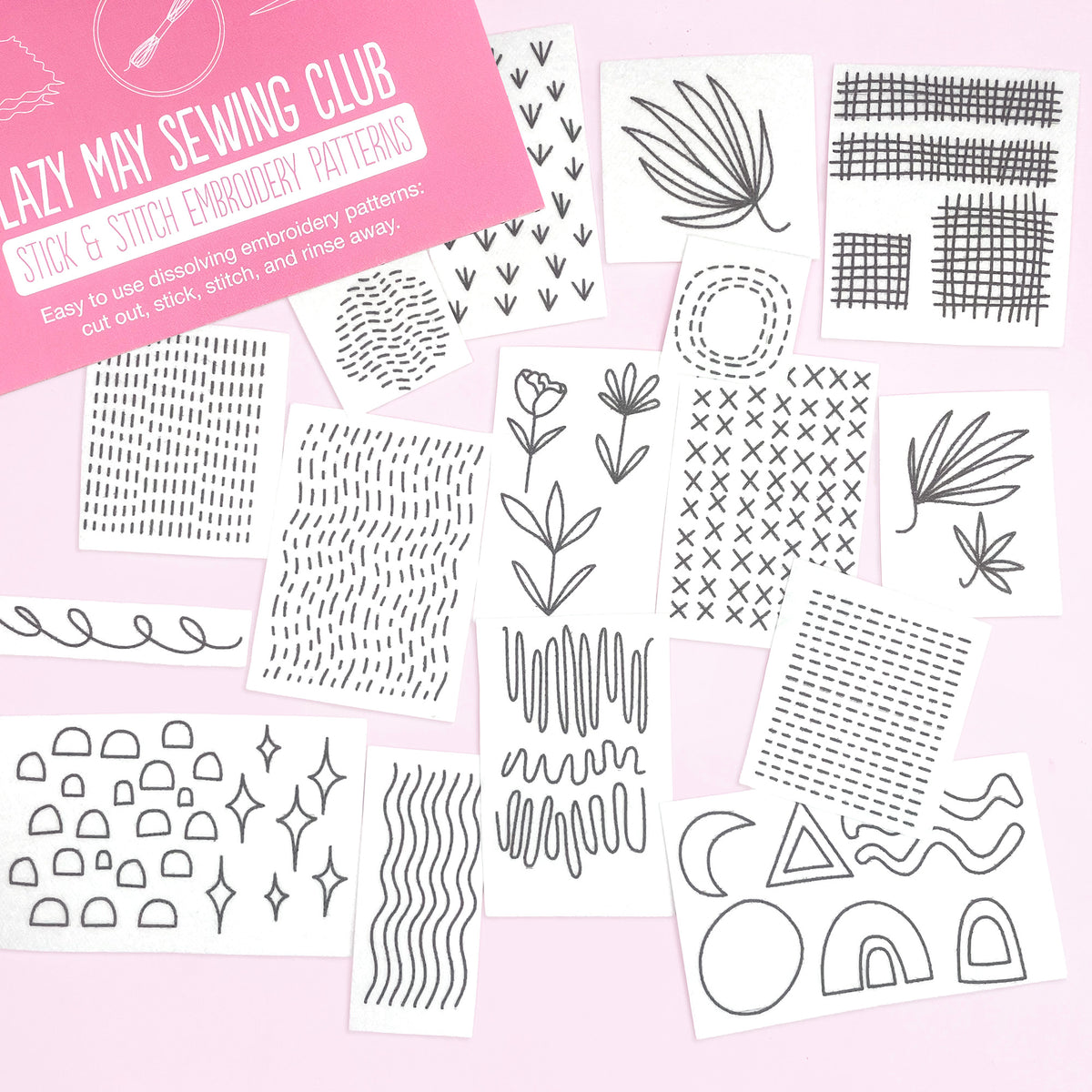 Slow Stitching Texture Embroidery Patterns | Stick and Stitch Transfers ...
