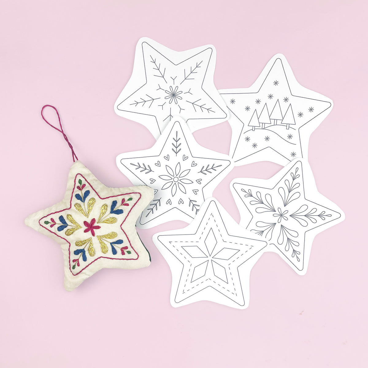 Embroidery project from Lazy May Sewing Club
