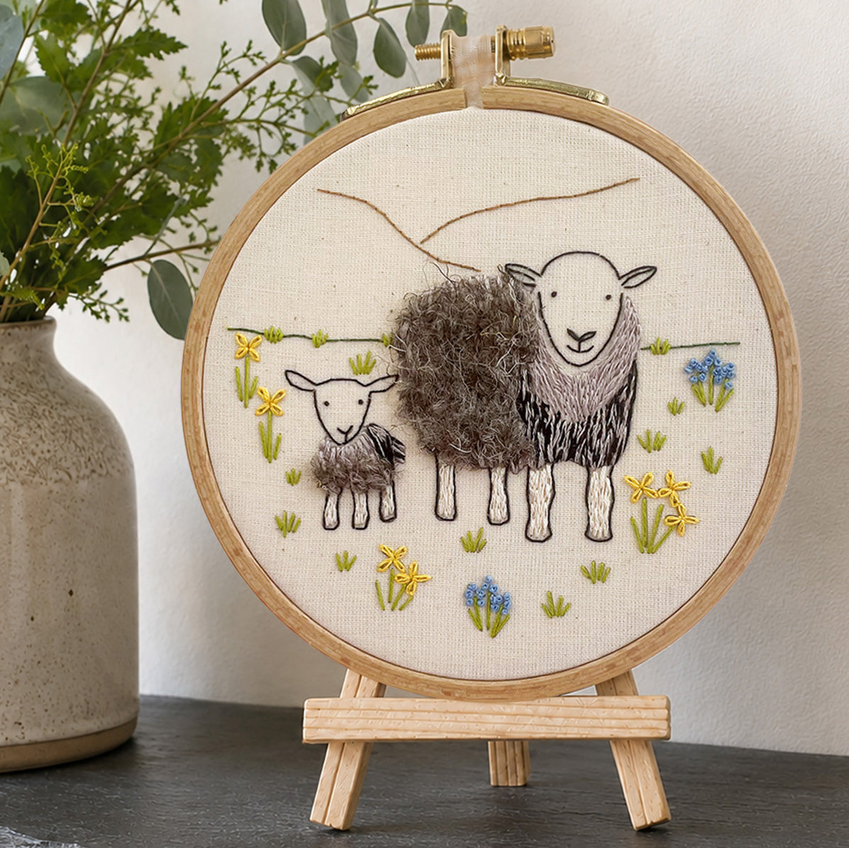 Embroidery project from Lazy May Sewing Club