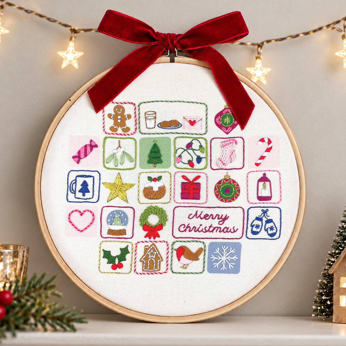 Embroidery project from Lazy May Sewing Club