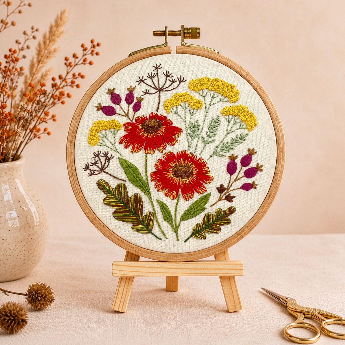 Embroidery project from Lazy May Sewing Club