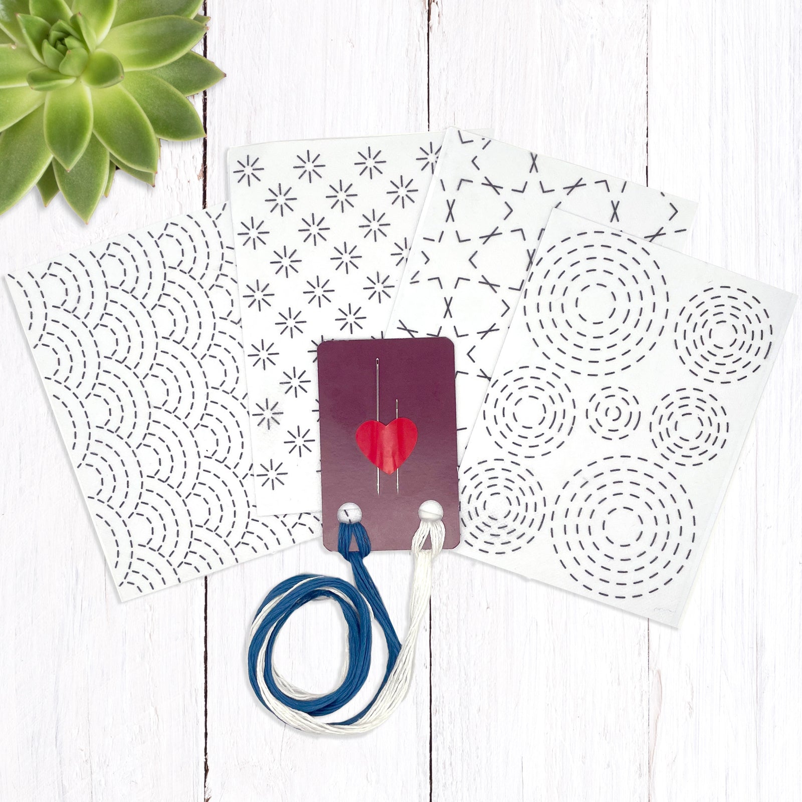 Visible Mending Kit: Sashiko Inspired Stick and Stitch Patterns – Lazy ...