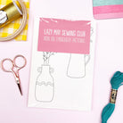 set of lazy may sewing club iron on embroidery transfers
