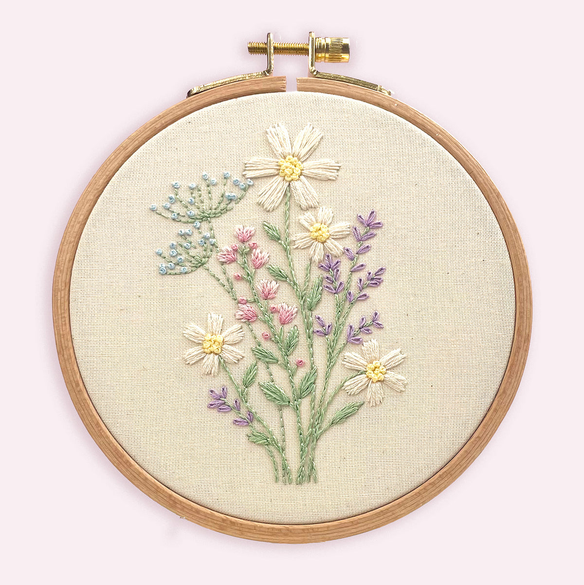 Embroidery project from Lazy May Sewing Club