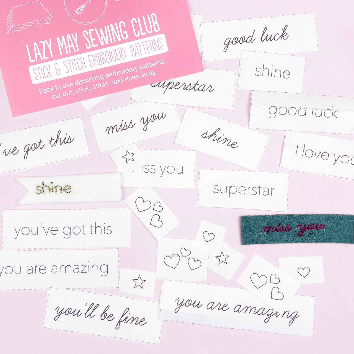 Secret Message Embroidery Patterns | Affirmation Stick and Stitch ...