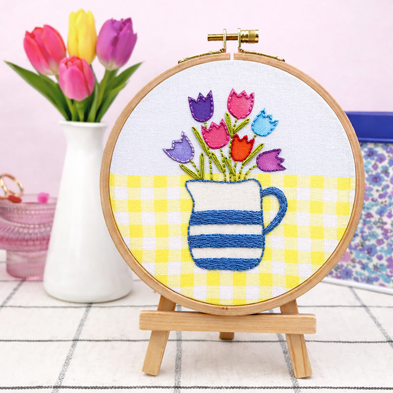 Embroidery project from Lazy May Sewing Club