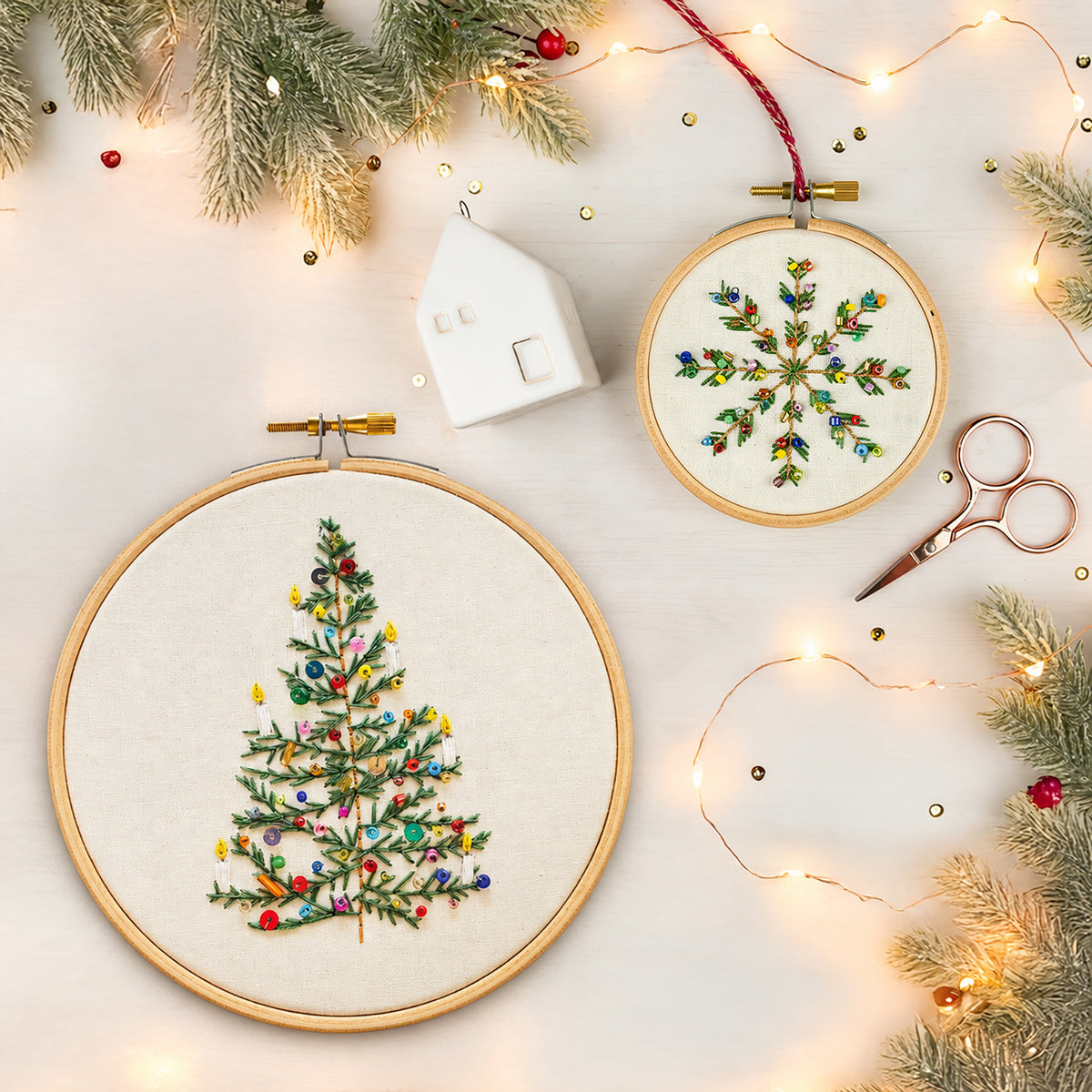 Embroidery project from Lazy May Sewing Club