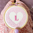 Alphabet Heart: Modern Embroidery Kit - Lazy May Embroidery