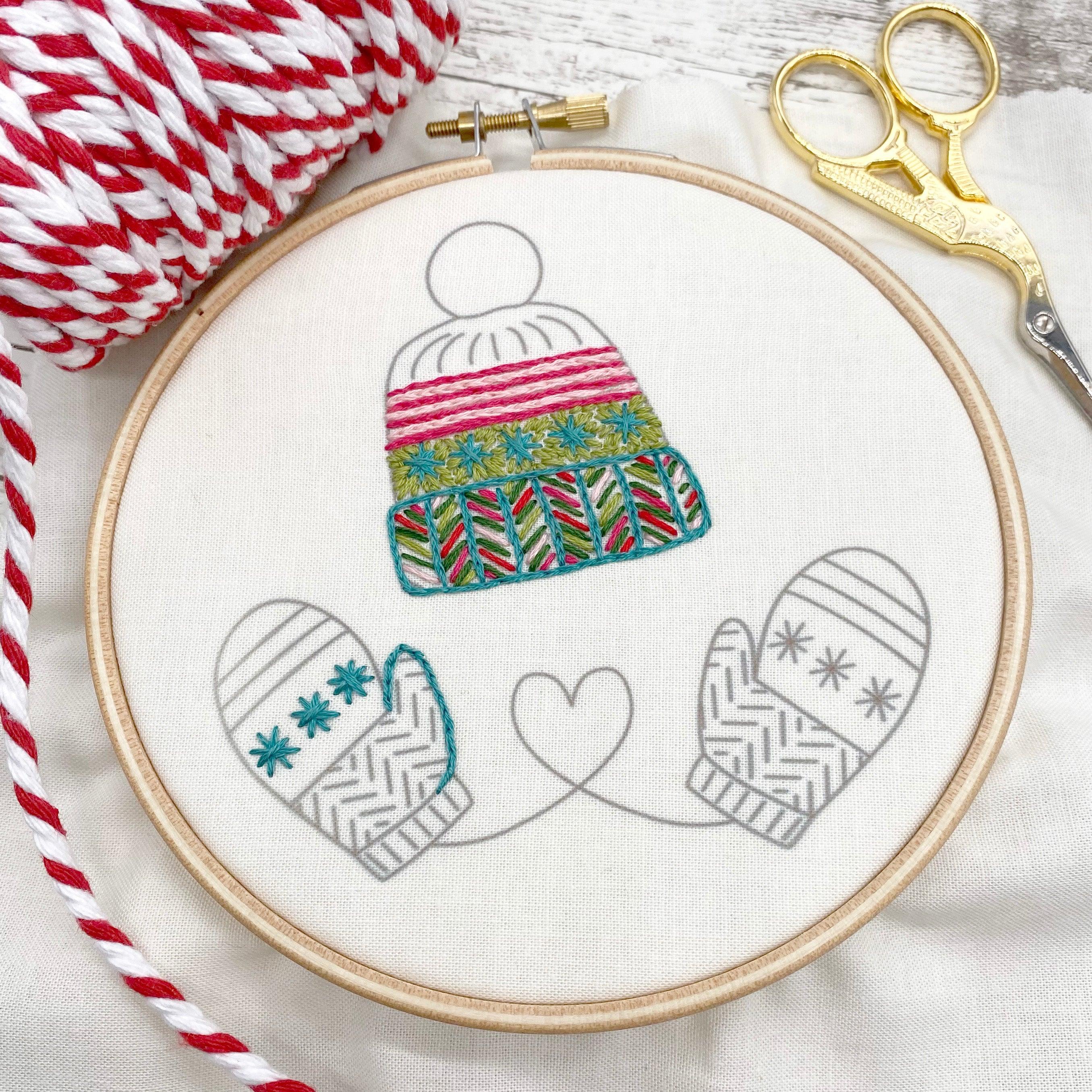 Merry Christmas: Festive Embroidery Patterns (iron-on transfer) – Lazy May  Sewing Club